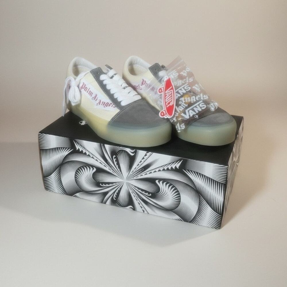 Palm Angels Vault by Vans Old Skool VLT Sneaker Pewter M7 W8.5 NWB